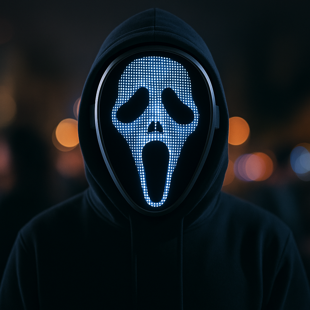 The Ultimate Face-Changing LED Mask – For Halloween, Festivals & Parties