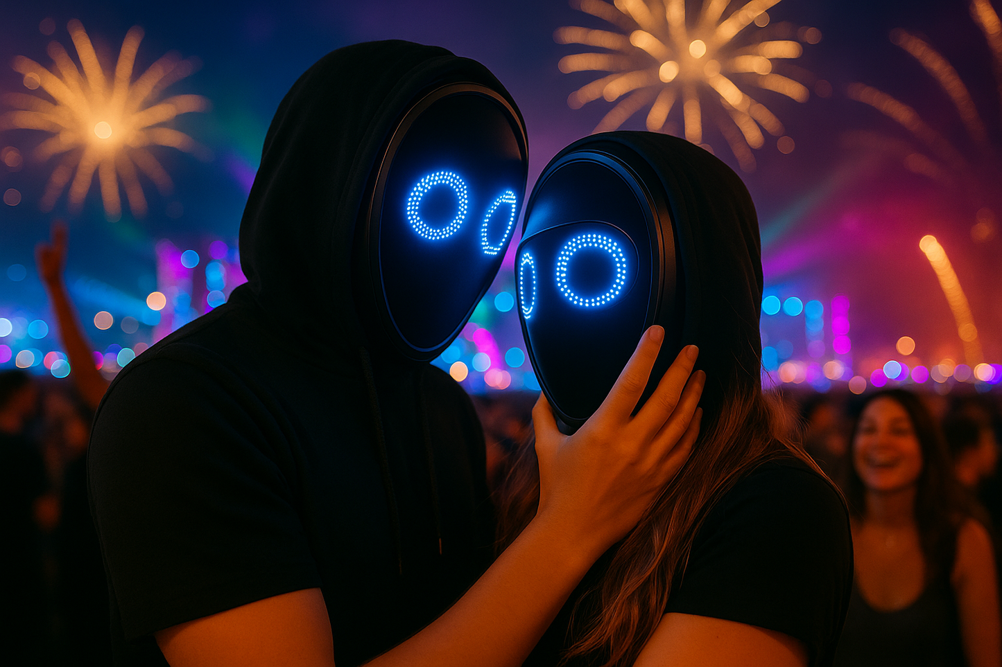 The Ultimate Face-Changing LED Mask – For Halloween, Festivals & Parties